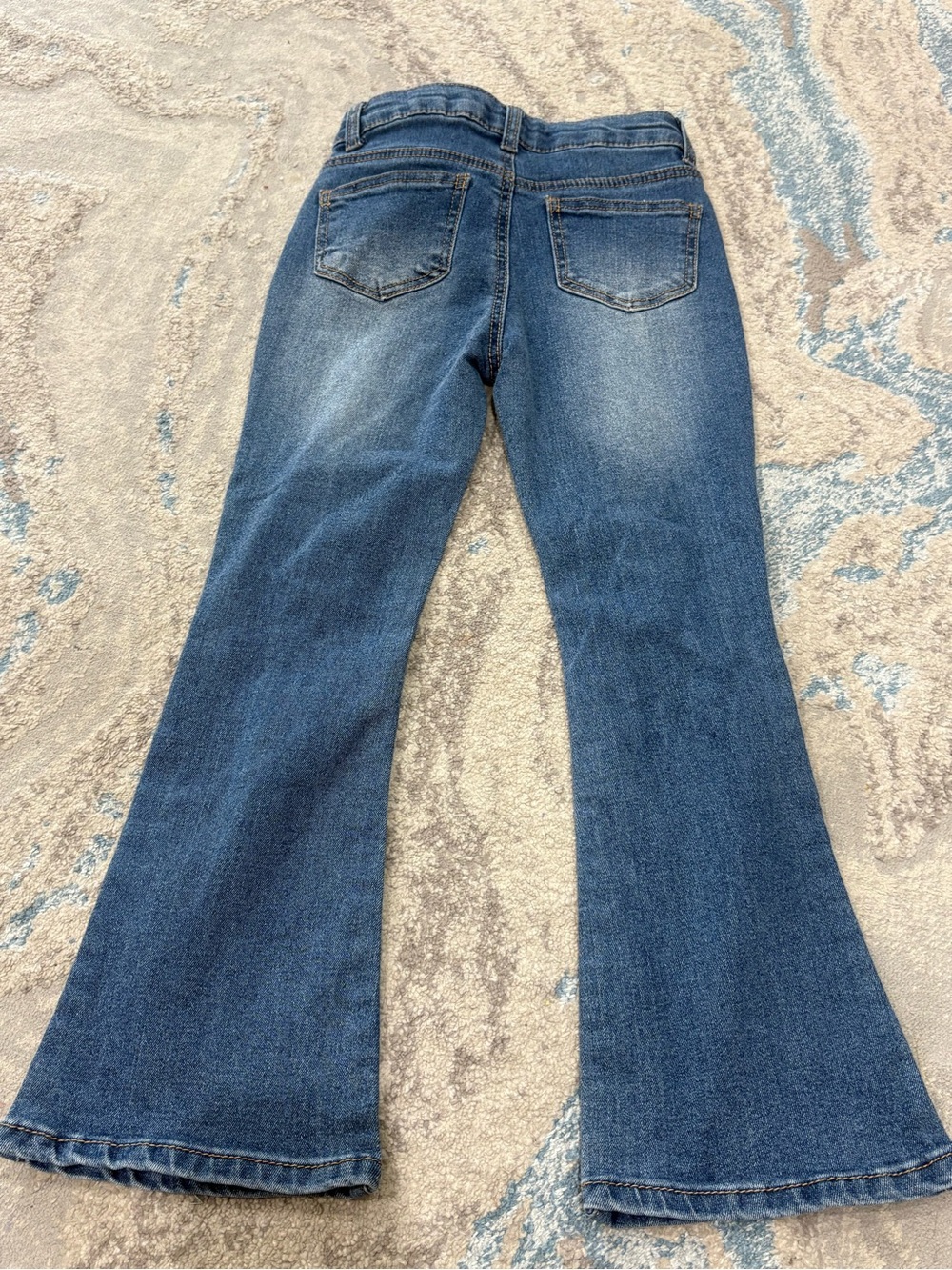 Violet Kay Girls Dark Blue Flared Jeans